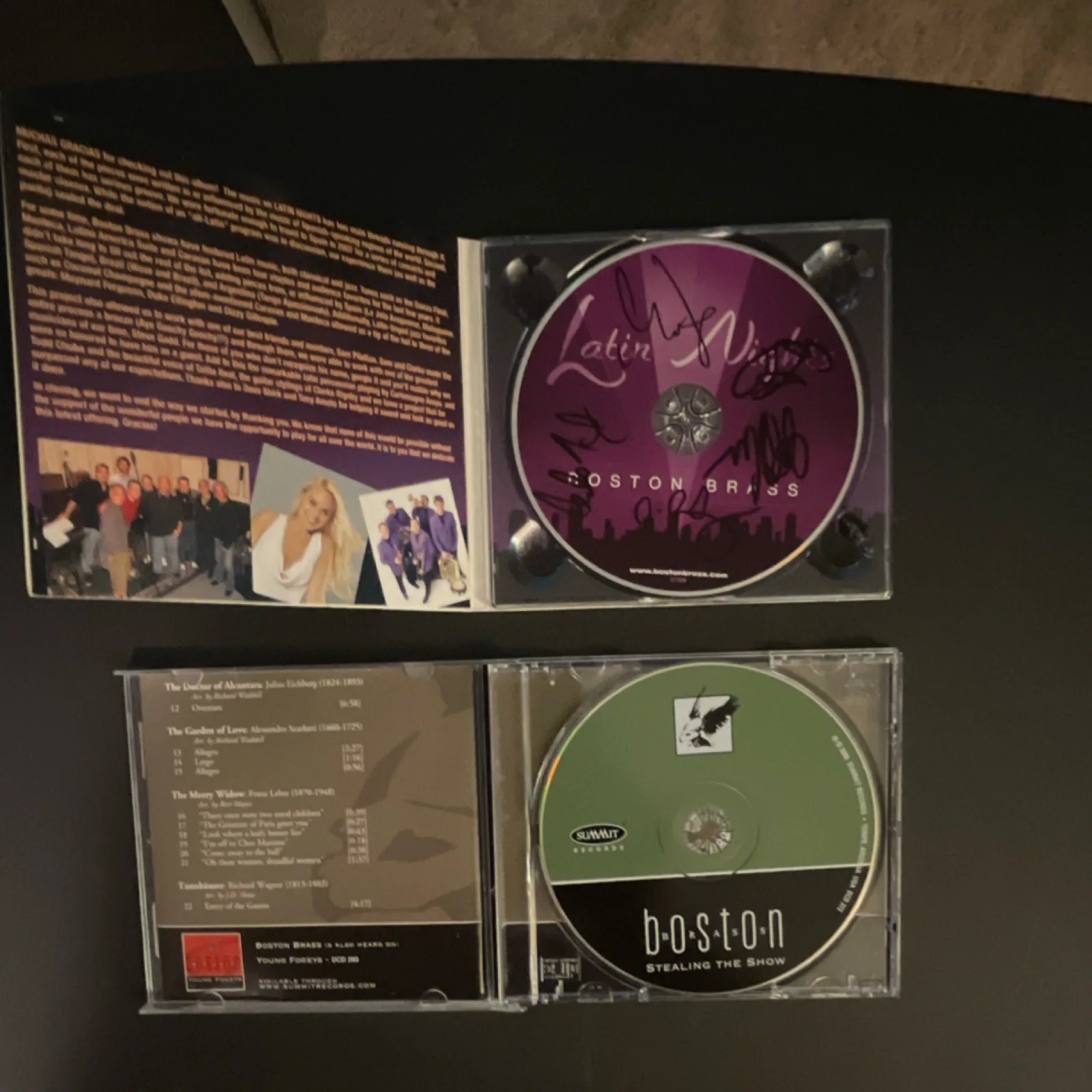 Boston Brass Signed Latin Nights & Stealing the Show Original CDs with Booklets, изображение 3