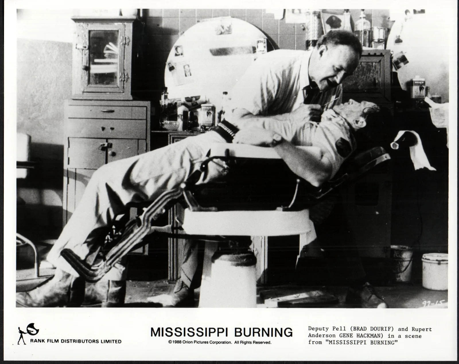MISSISSIPPI BURNING 1988 Gene Hackman, Willem Dafoe 3 10x8 STILLS, image 3