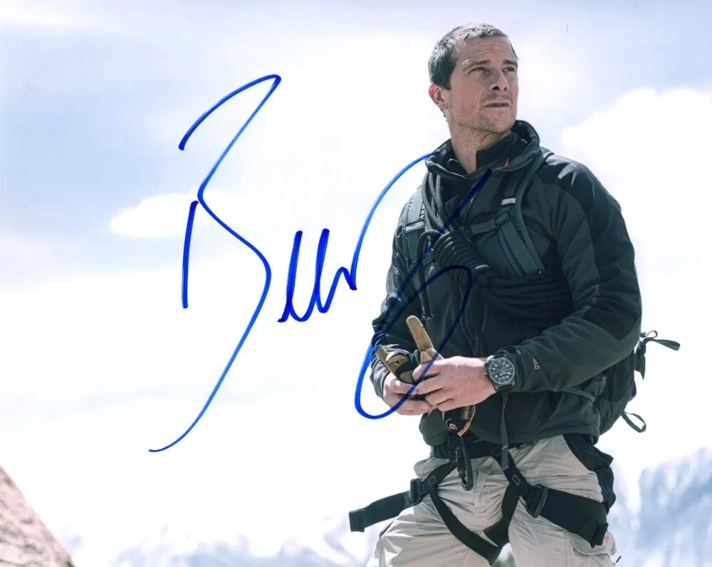 Bear Grylls — Bear Grylls Signed Autograph 8x10 Photo - Man vs Wild Adventurer & Survivalist