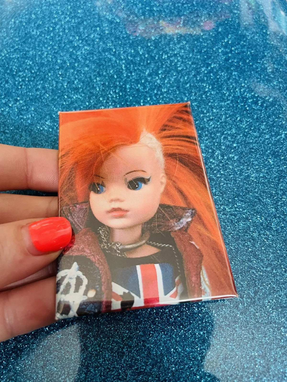 Pink Barbie Doll Funny Fridge Magnet, image 2