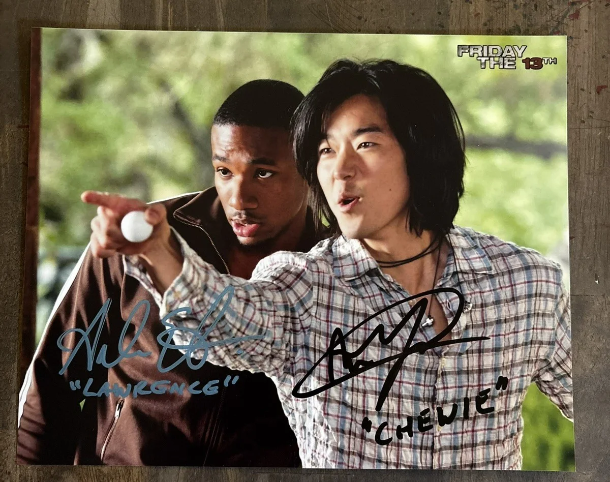 Aaron Yoo Arlen Escarpeta signed Friday The 13thx 8x10 Photo, изображение 2