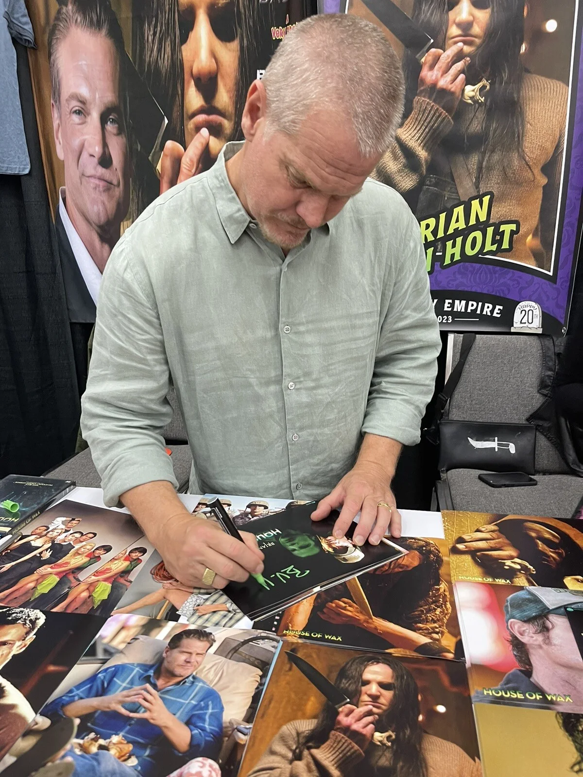 Brian Van Holt — Brian Van Holt signed House Of Wax 8x10 Photo Vincent, изображение 2