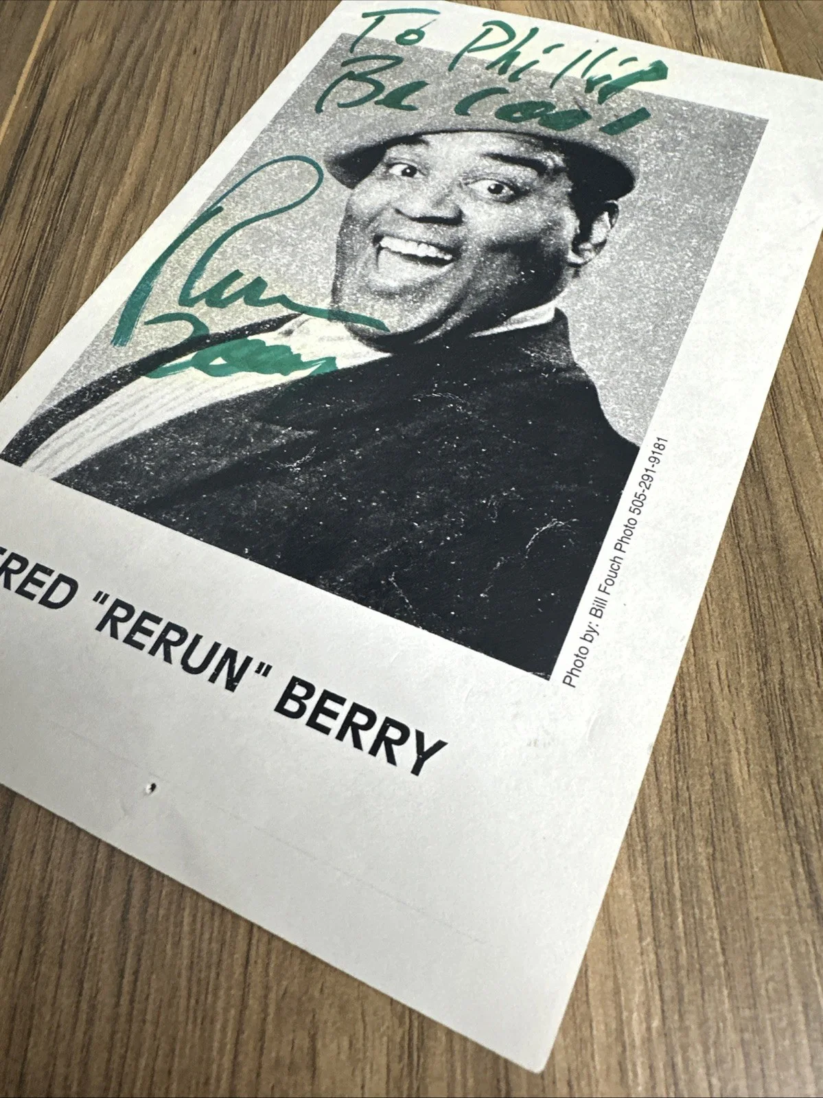 Fred Berry — Fred "Rerun" Berry Autographed Photo Print Vintage, image 4