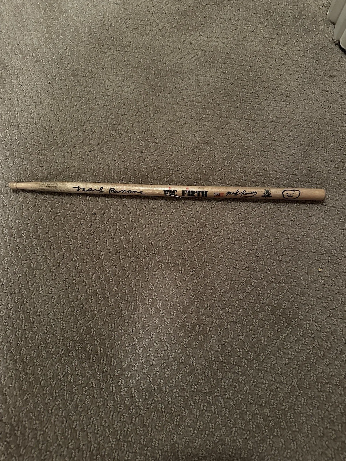 Marky Ramone Signed Drum Stick Used Ramones Autograph Drumstick, image 3