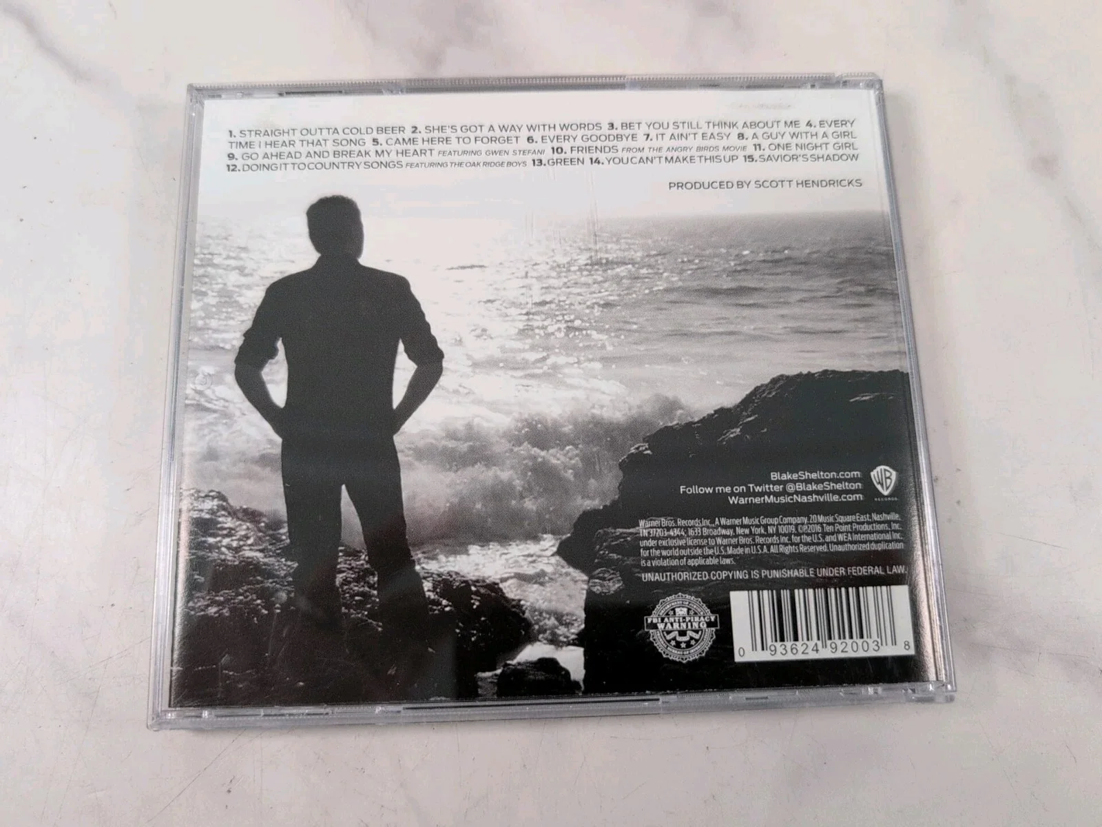 Blake Shelton Signed Autographed Hologram Card CD Cover If I'm Honest, изображение 2