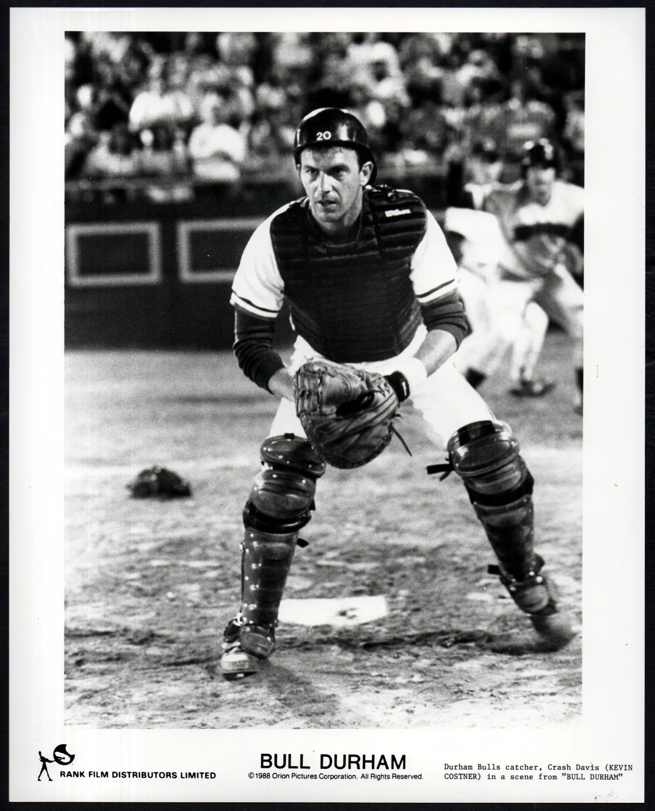BULL DURHAM 1988 Kevin Costner baseball 2 10x8 STILLS, изображение 2