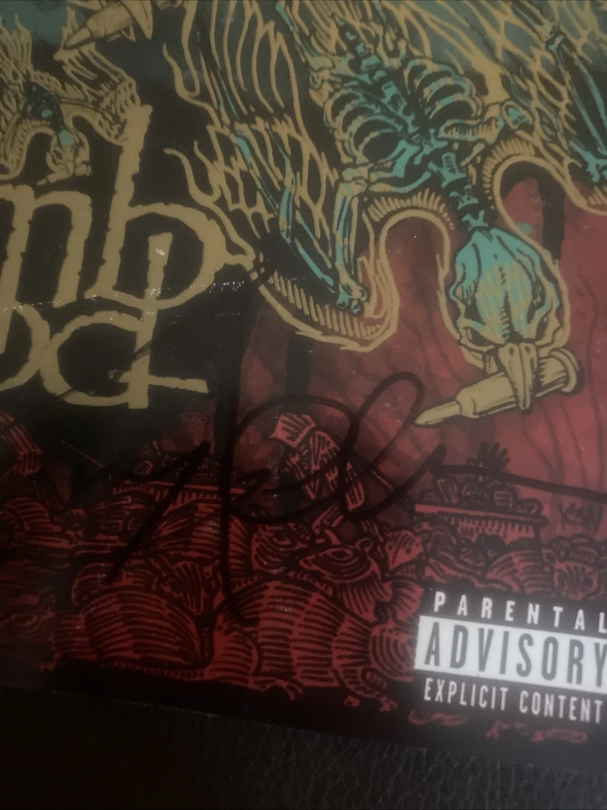 Lamb of God Randy Blythe Signed Autographed Cd Insert Ashes of The Wake!, image 2