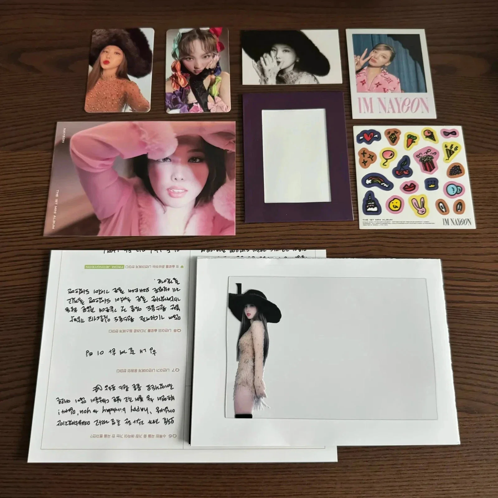 *SIGNED POSTCARD* Twice - I'm Nayeon "I'M" Version, The 1st Mini Album 04, изображение 2