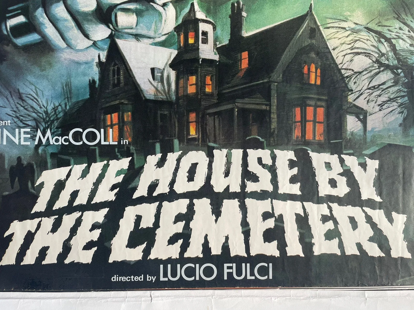 House by the Cemetery Rolled Original UK Quad Poster 1981 Lucio Fulci Horror, image 3