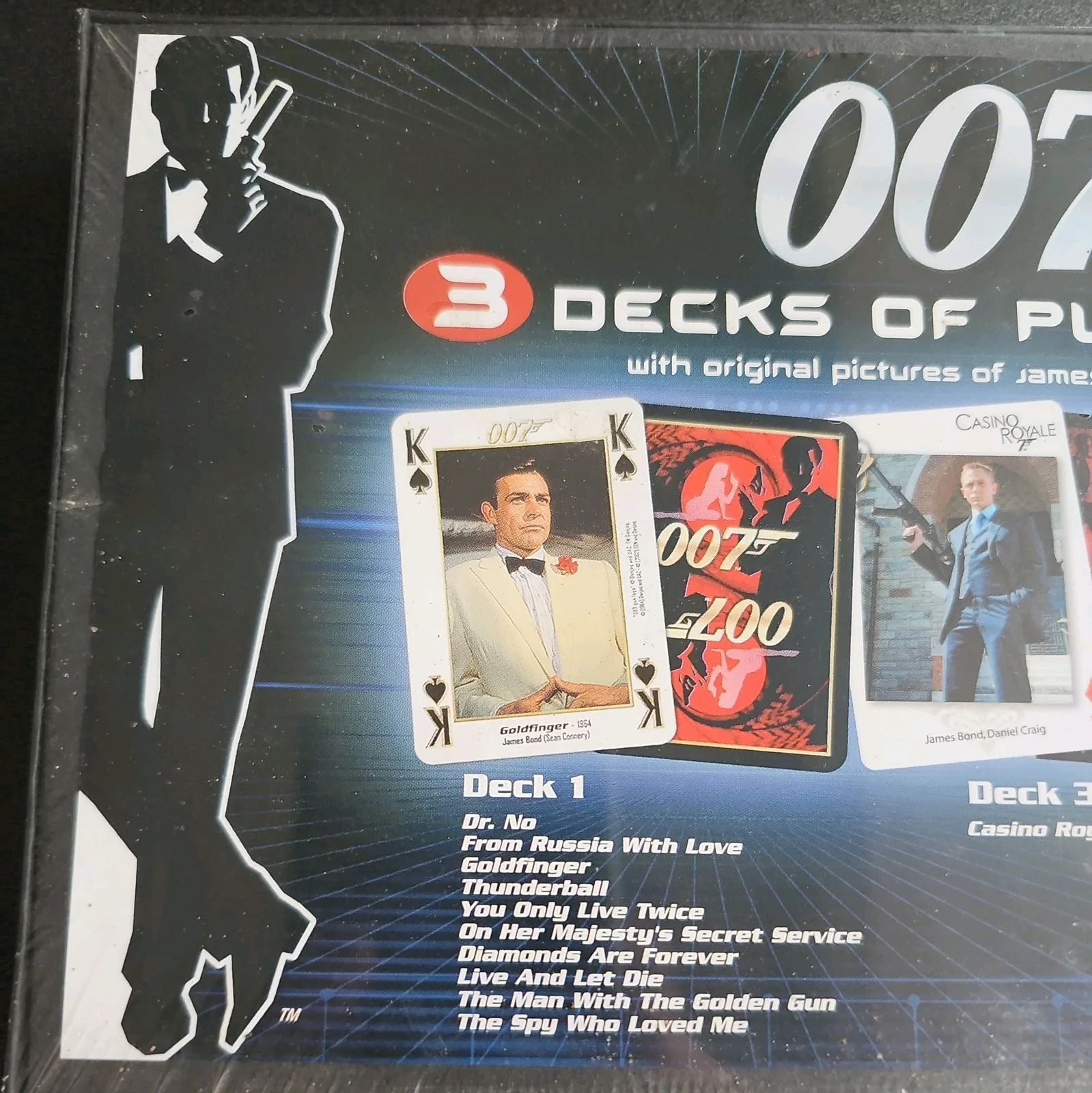 JAMES BOND 007 PLAYING CARDS BOXSET SEALED, image 2