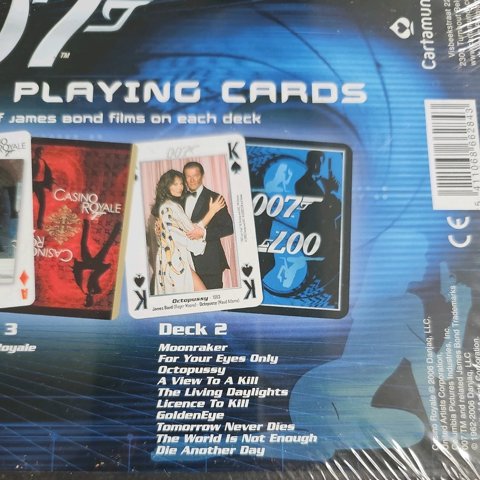 JAMES BOND 007 PLAYING CARDS BOXSET SEALED, image 4