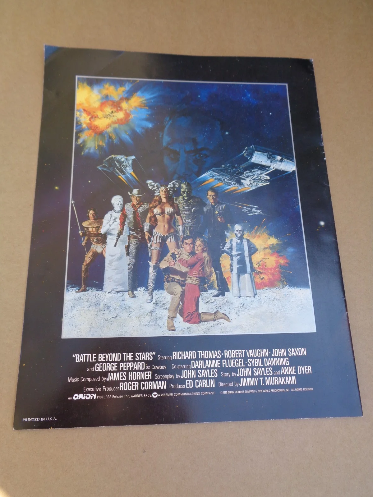 Richard Thomas/Robert Vaughn - Battle Beyond The Stars - 1980 US Film Brochure, image 3