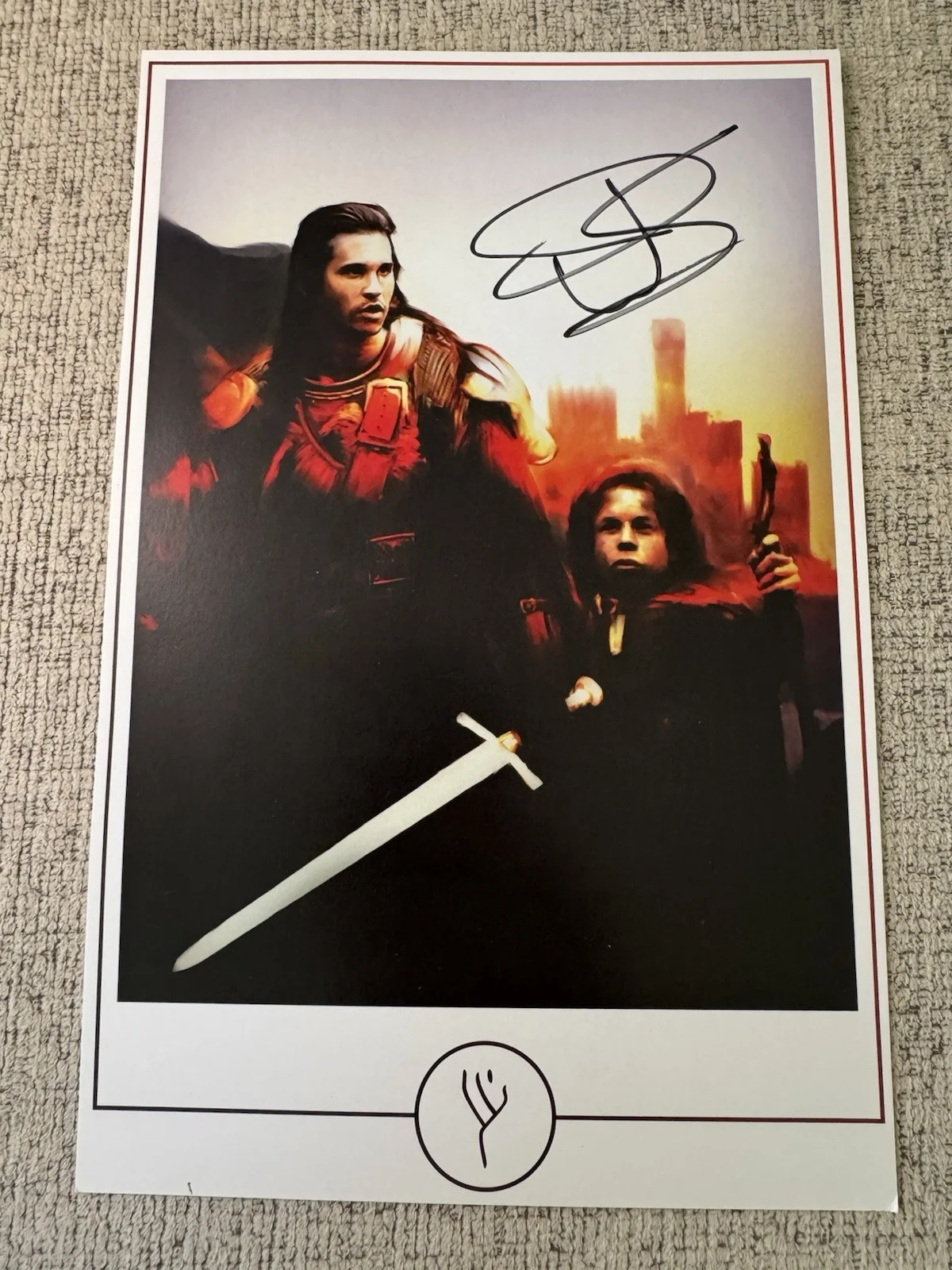 Warwick Davis — Warwick Davis Signed 6.5x10 Willow Photograph Photo Photocard