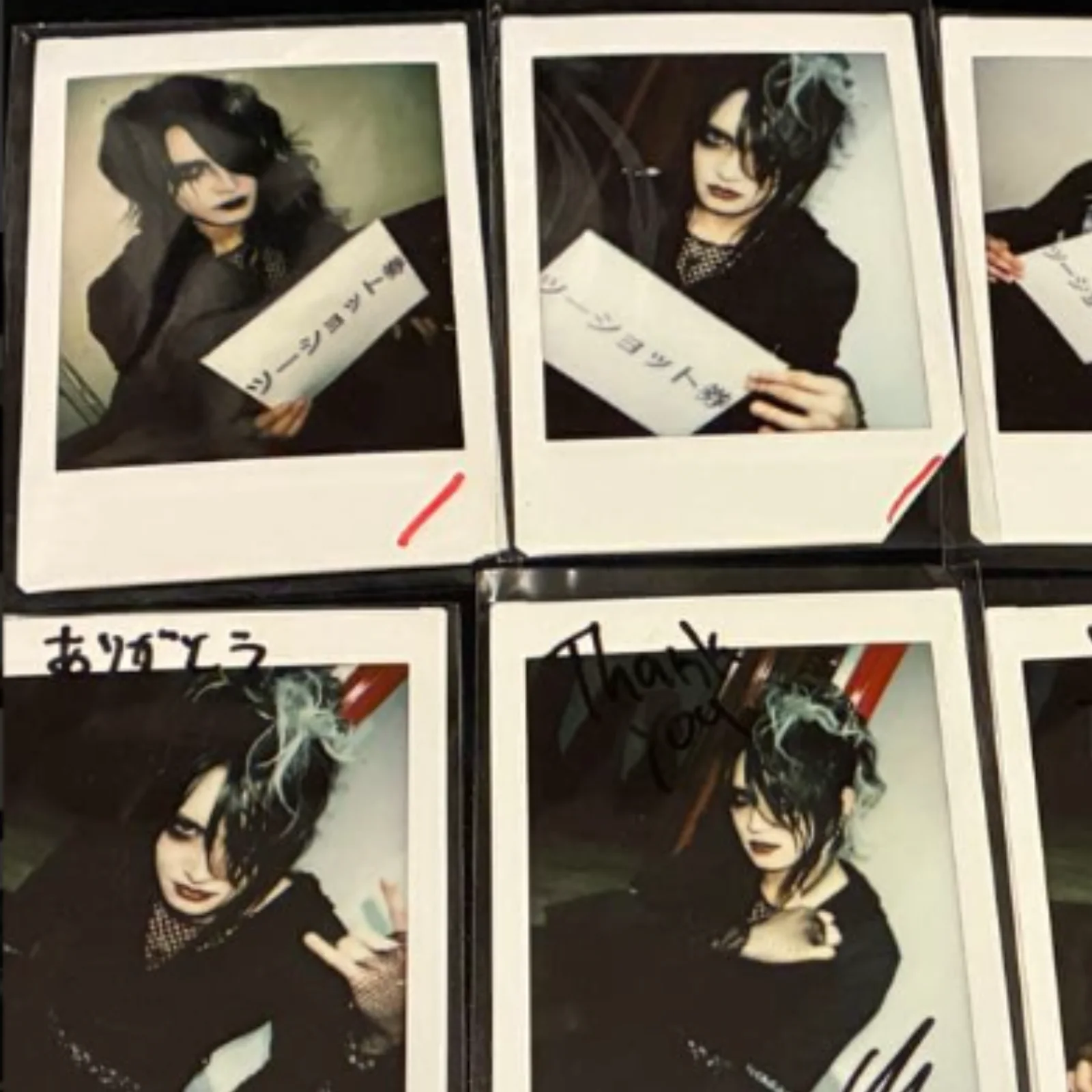 DazzlingBAD iT 痲紗-MASA Set of 8 Cheki Signed! INSTAX Photos Japanese Visual Kei, изображение 4