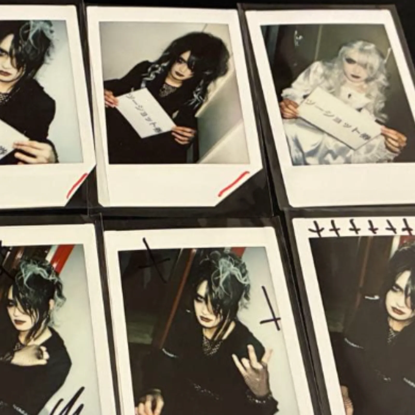DazzlingBAD iT 痲紗-MASA Set of 8 Cheki Signed! INSTAX Photos Japanese Visual Kei, изображение 5