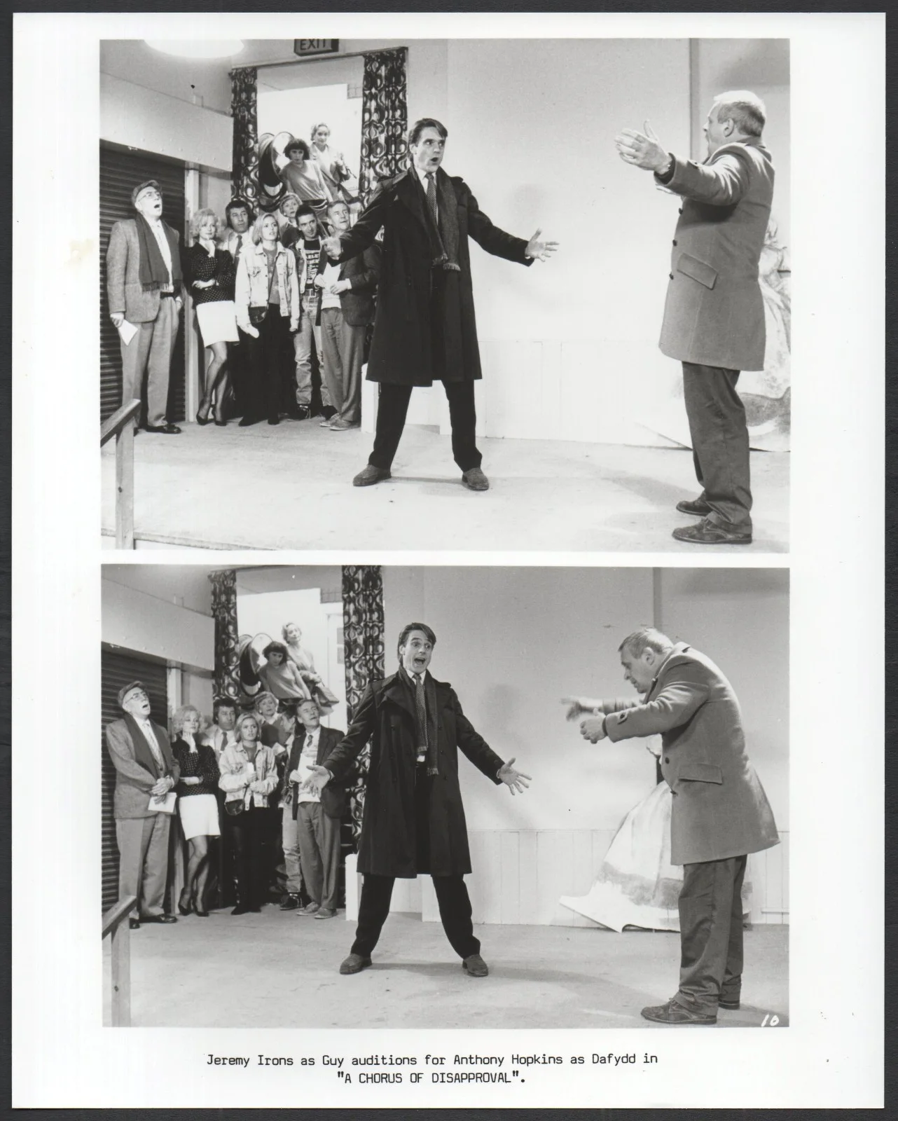 CHORUS OF DISAPPROVAL 1989 Jeremy Irons, Anthony Hopkins 4 10x8 STILLS, изображение 4