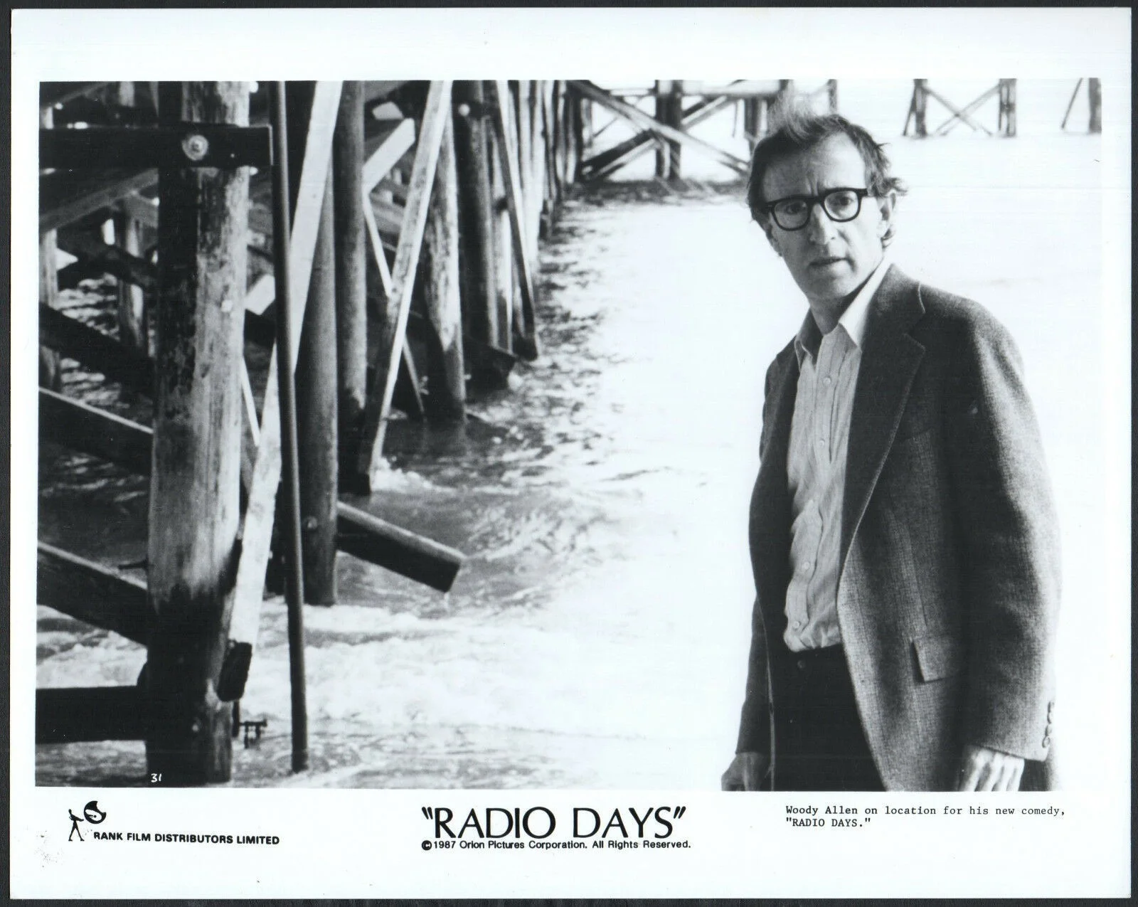 RADIO DAYS 1987 Woody Allen Diane Keaton 2 10x8 STILLS, image 2