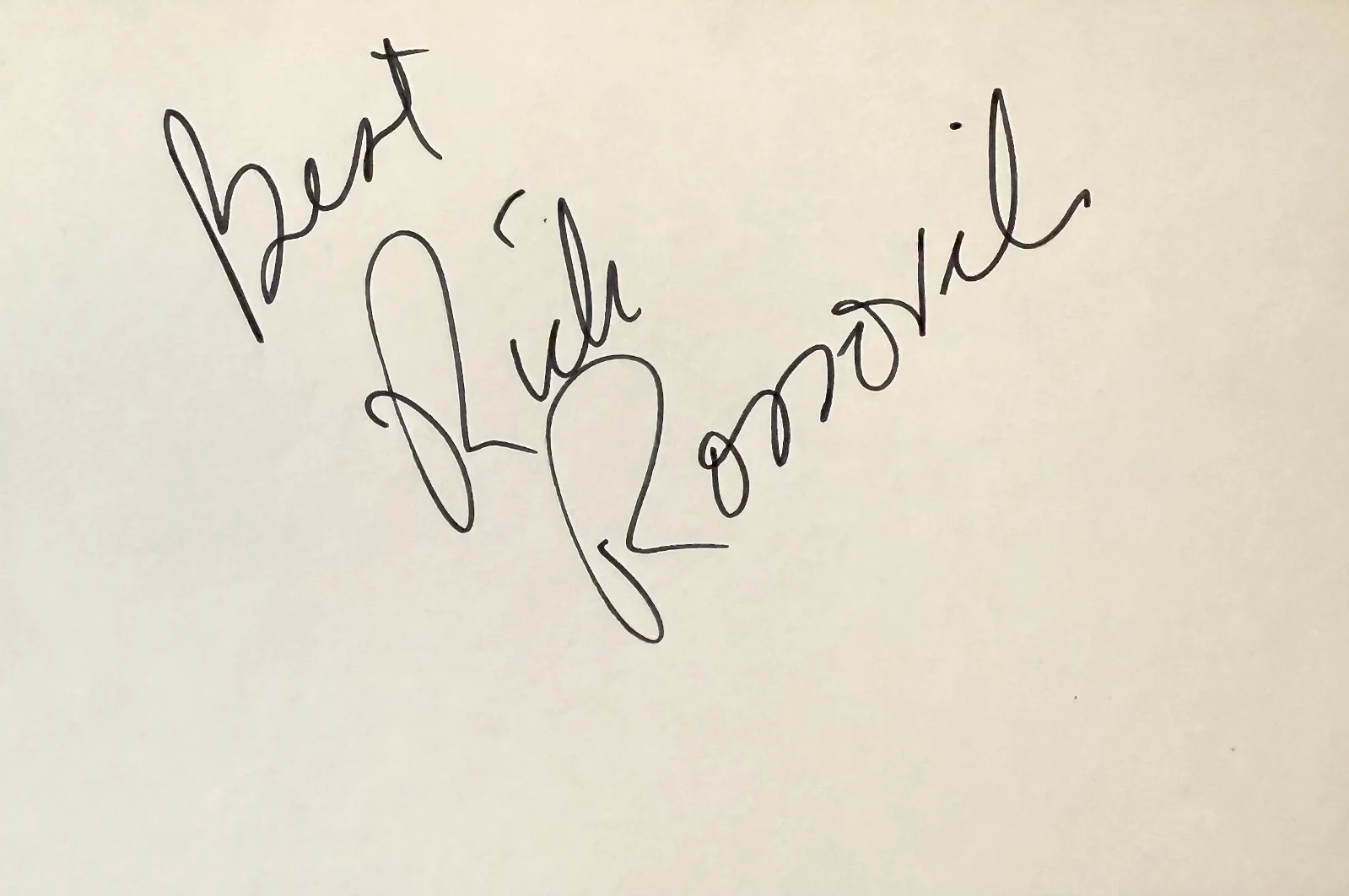 Rick Rossovich — RICK ROSSOVICH Signed Autographed 4x6 INDEX CARD TOP GUN Slider THE TERMINATOR, изображение 3