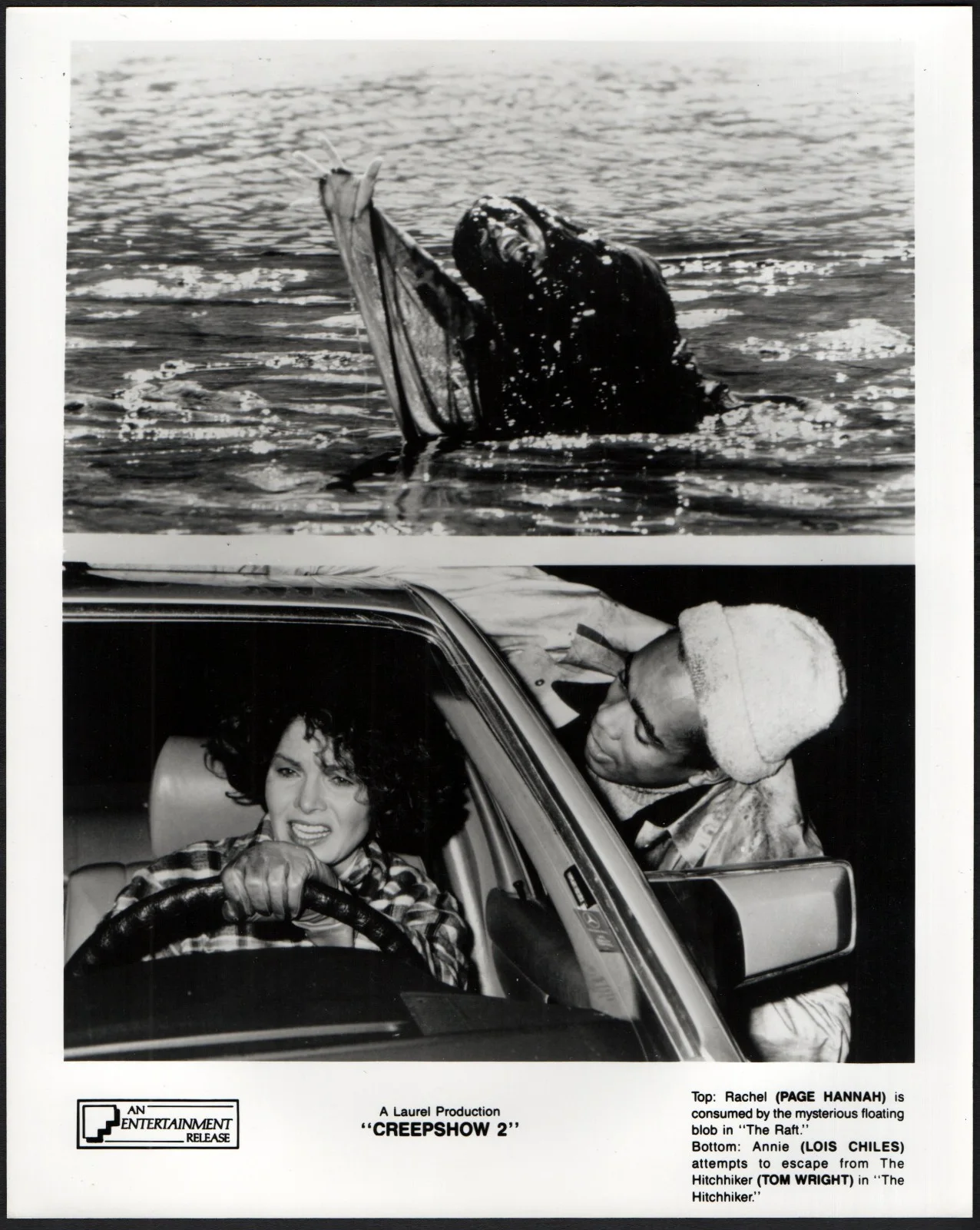 CREEPSHOW 2 1987 George Kennedy, Dorothy Lamour, Lois Chiles 3 10x8 STILLS, изображение 2