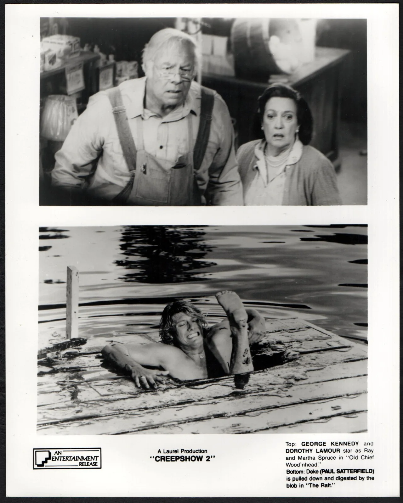 CREEPSHOW 2 1987 George Kennedy, Dorothy Lamour, Lois Chiles 3 10x8 STILLS, изображение 3