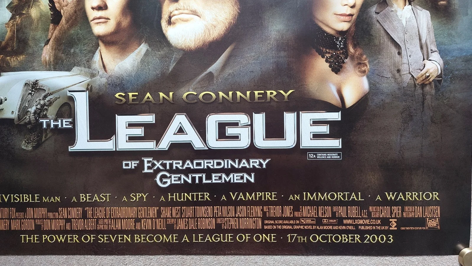 The League of Extraordinary Gentlemen Original UK Quad Poster, изображение 4
