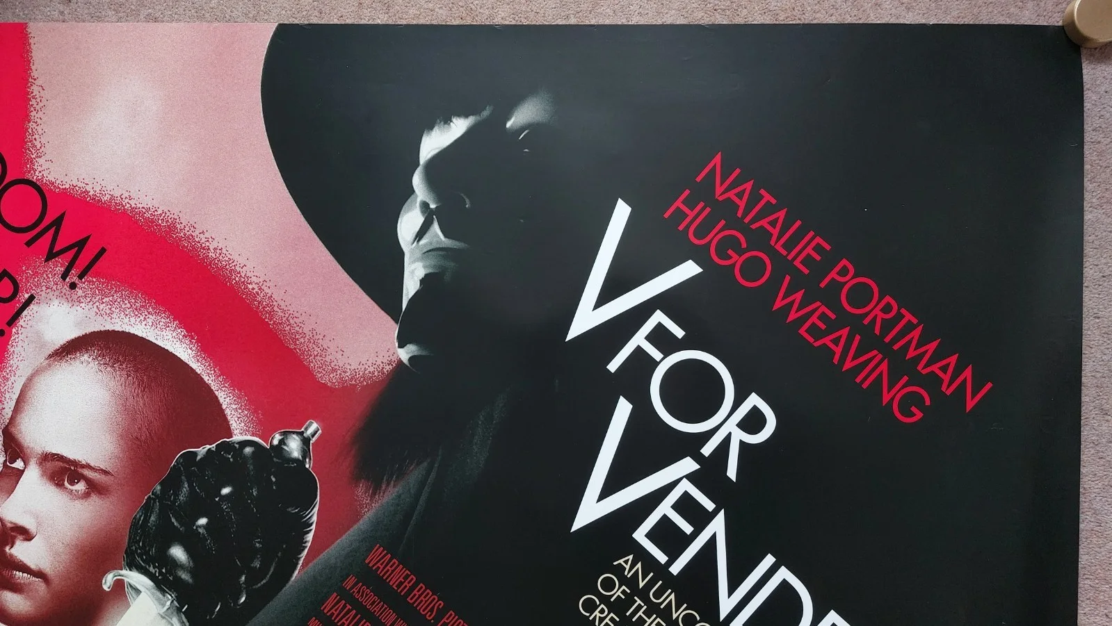 V for Vendetta Original UK Quad Poster, image 5