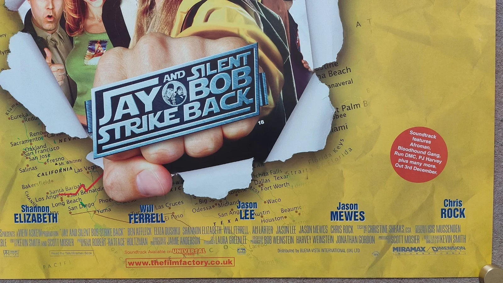 Jay and Silent Bob Strike Back Original UK Quad Poster, image 4