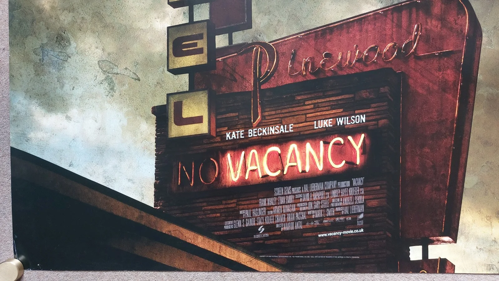 Vacancy Original UK Quad Poster, image 3
