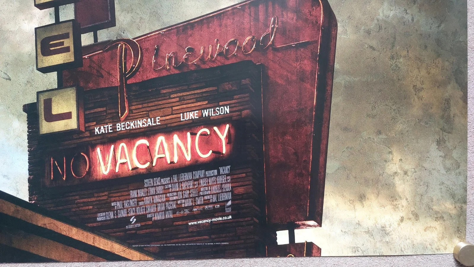 Vacancy Original UK Quad Poster, image 4