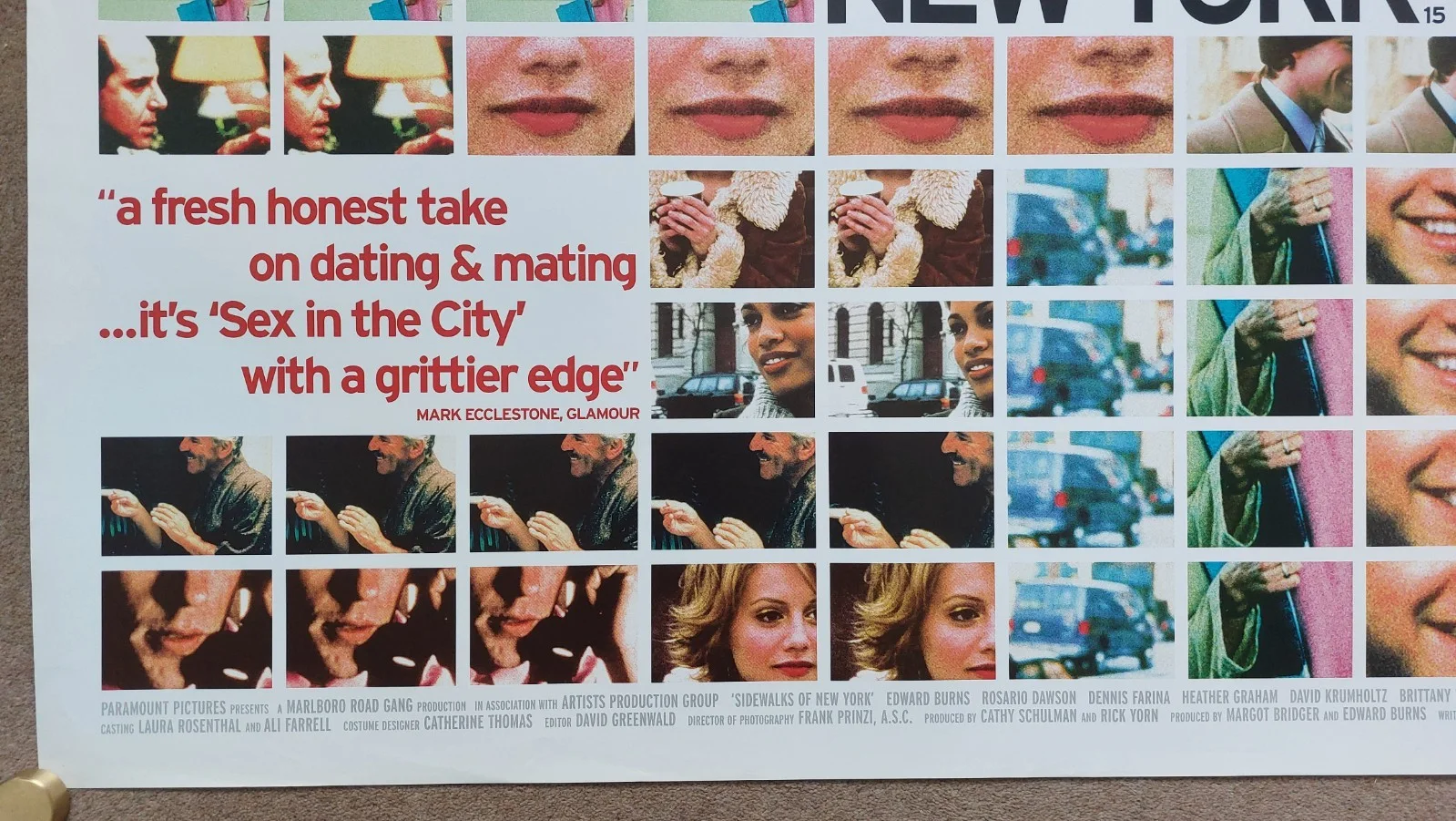 Sidewalks of New York Original UK Quad Poster, изображение 3