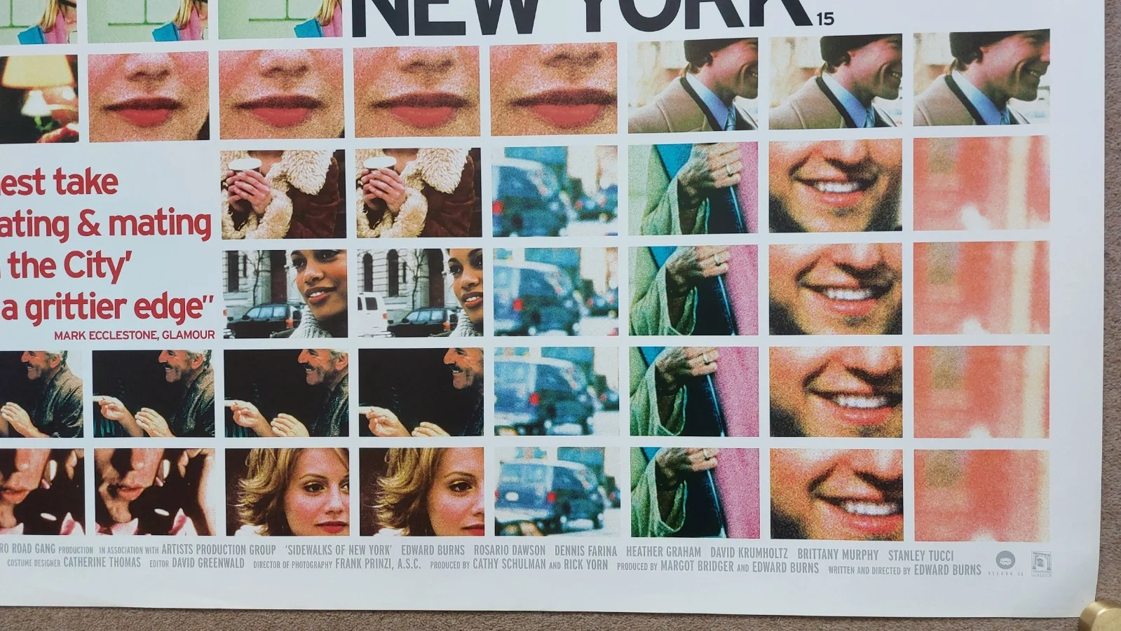 Sidewalks of New York Original UK Quad Poster, изображение 4