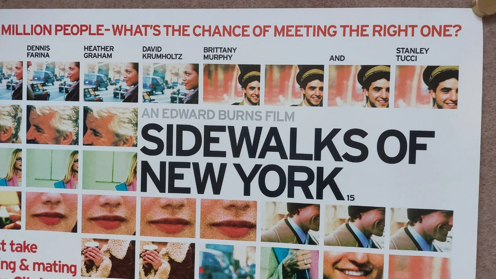 Sidewalks of New York Original UK Quad Poster, изображение 5