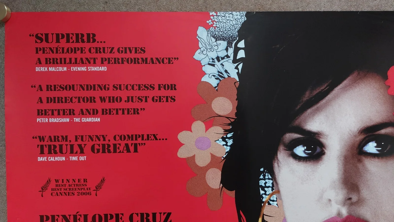 Volver Original UK Quad Poster, image 2