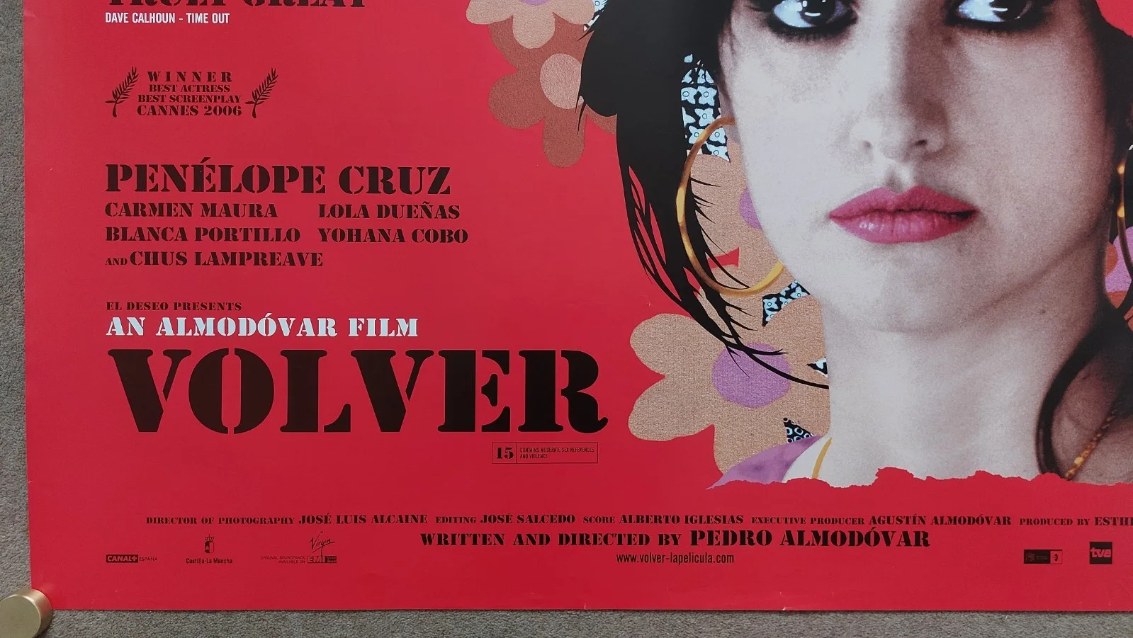 Volver Original UK Quad Poster, image 3