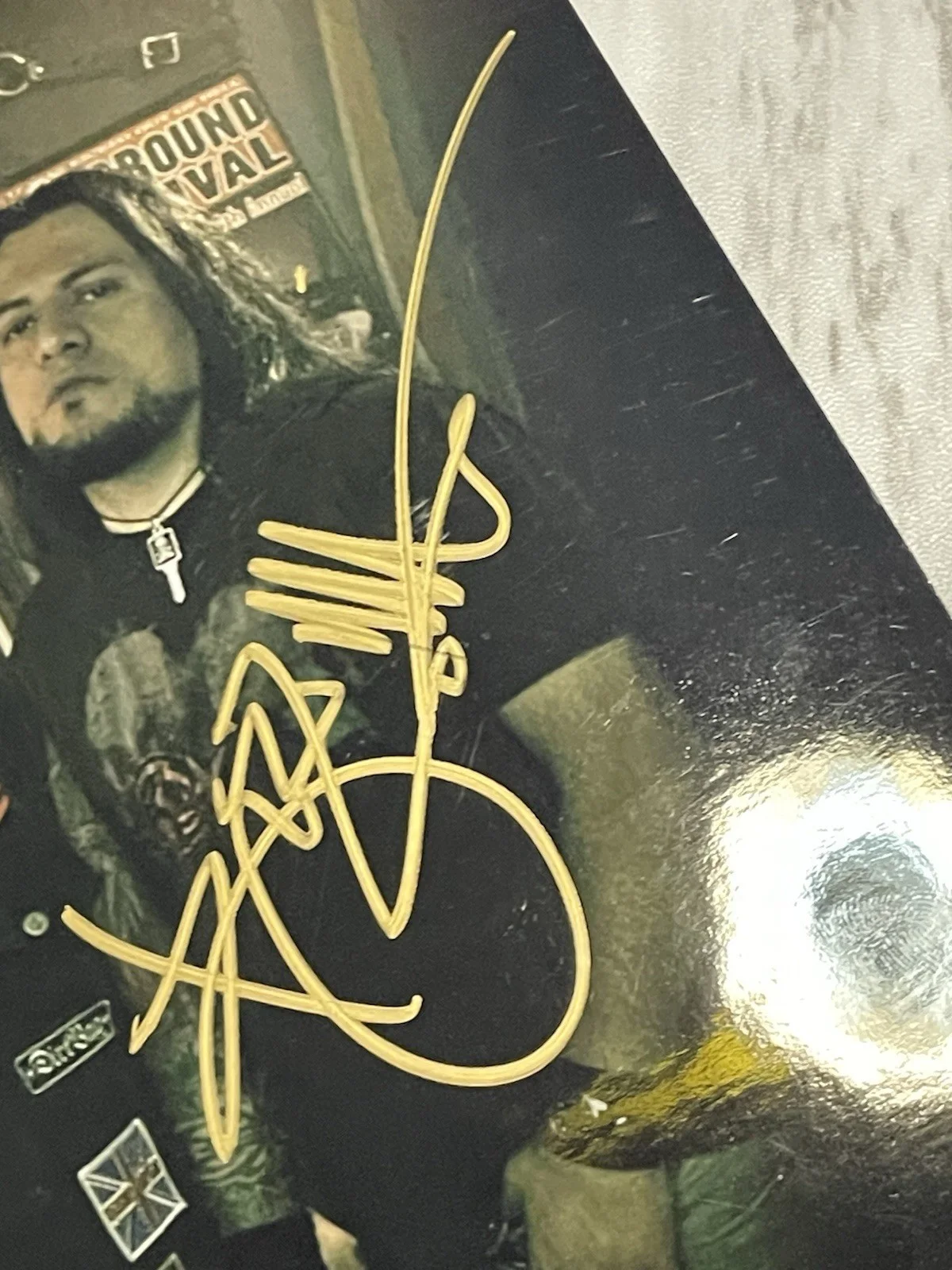 HELLYEAH signed 11x14 Photo CHAD GREY BOBZILLA TOM MAXWELL GREG TRIBBETT, image 2
