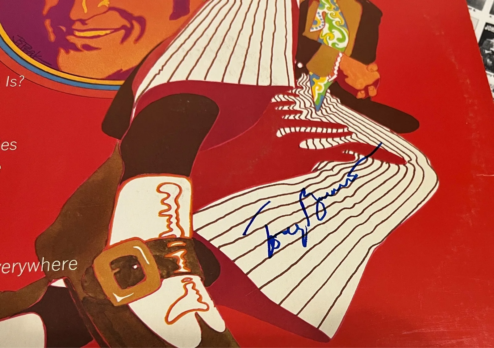 TONY BENNETT Sings The Greatest Hits of Today! Signed Record Album Cover, изображение 2