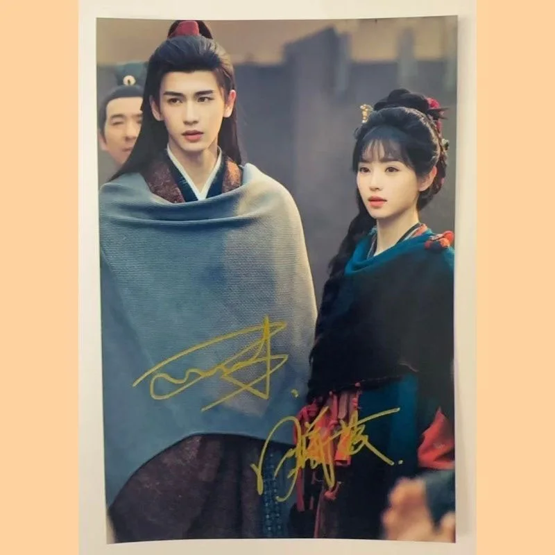 Zhang Ling He Tian Xiwei 逐玉 Autographed Signed Photo Cards, изображение 3