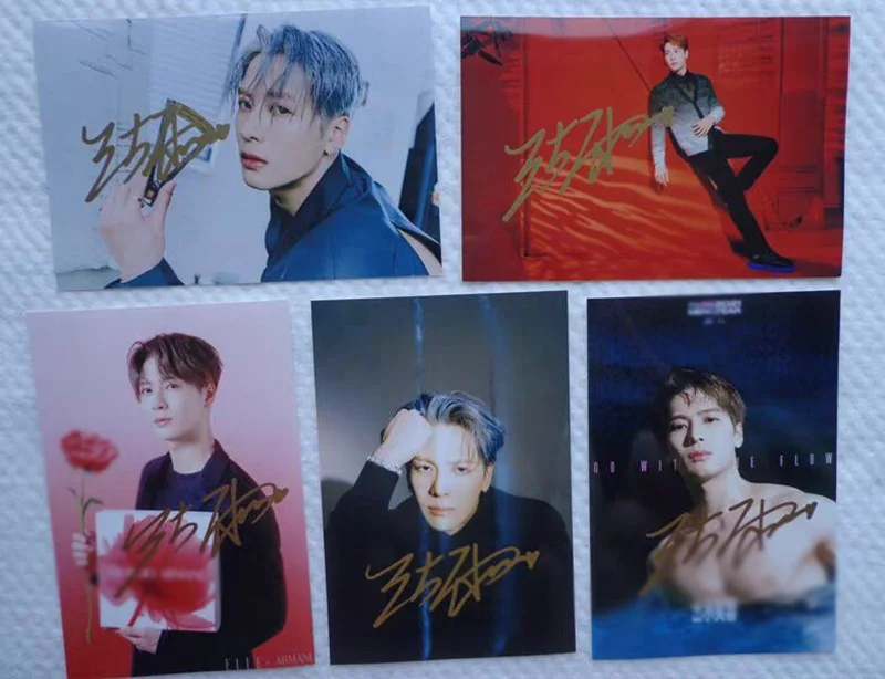 New Jackson Wang 王嘉尔 Autographed Signed Photos Collection, image 2