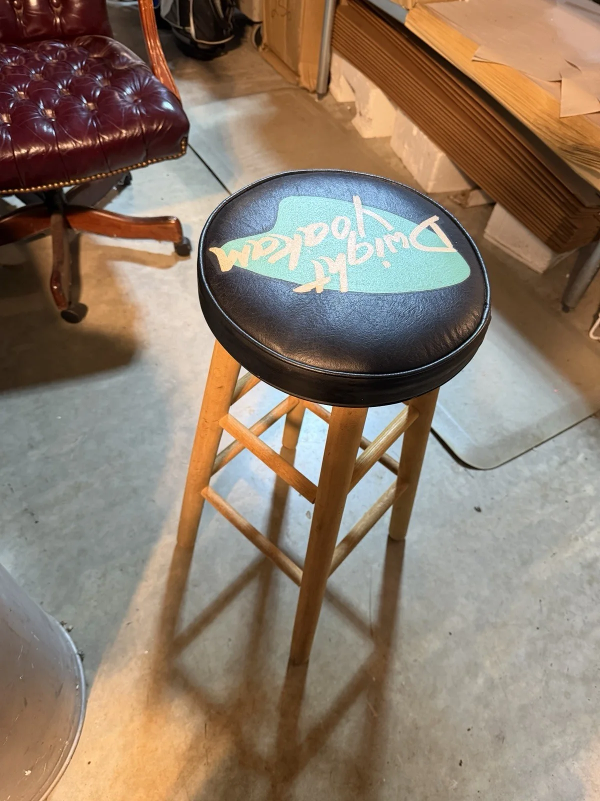 Dwight Yoakam Stool bar,decor,man cave,office,etc., image 3