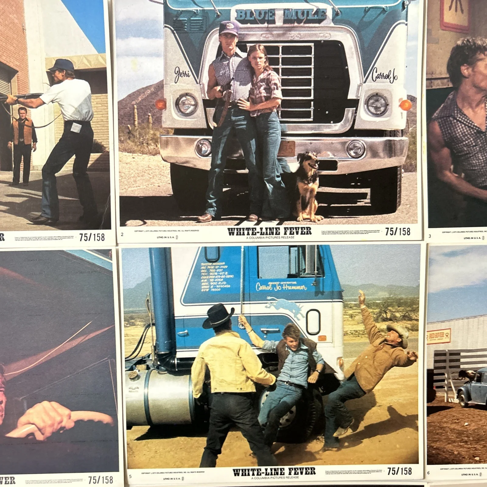 Lobby Card Set 10x8 - White Line Fever 1975 - Jan-Michael Vincent, Kay Lenz, image 3