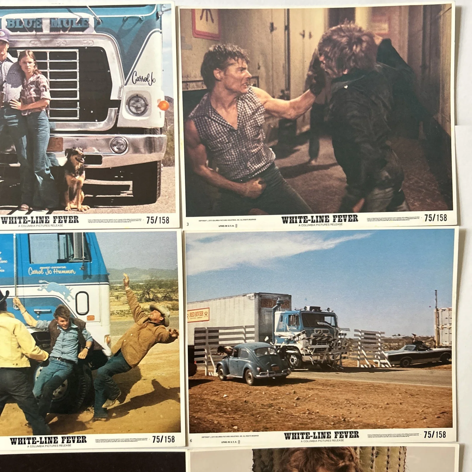 Lobby Card Set 10x8 - White Line Fever 1975 - Jan-Michael Vincent, Kay Lenz, image 4