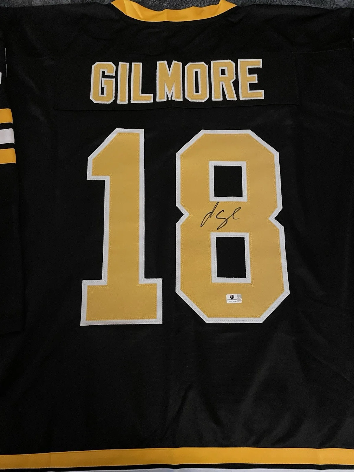 Adam Sandler — HAPPY GILMORE - ADAM SANDLER SIGNED Custom Hockey Jersey Boston Bruins COA Auto