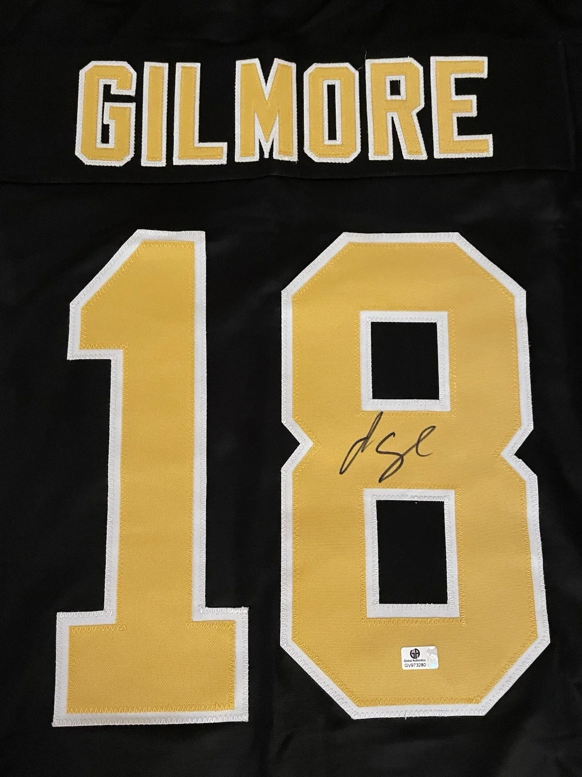 Adam Sandler — HAPPY GILMORE - ADAM SANDLER SIGNED Custom Hockey Jersey Boston Bruins COA Auto, image 3