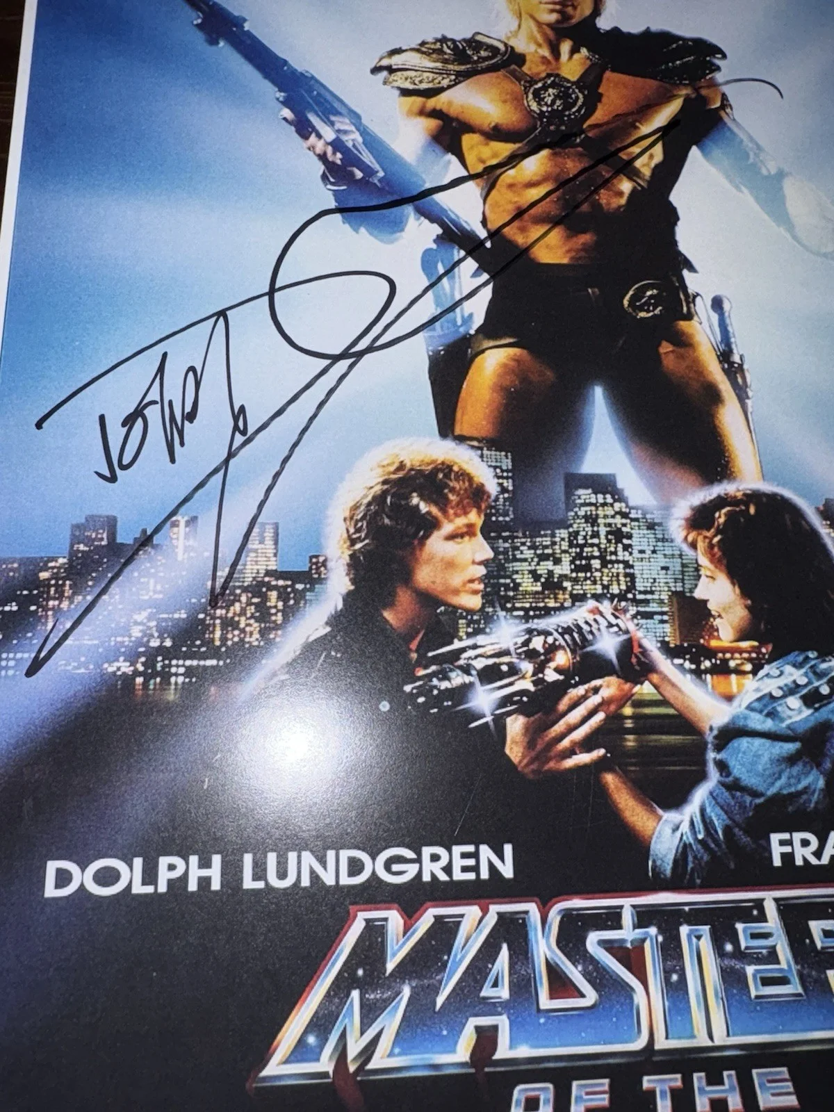 Dolph Lundgren — Dolph Lundgren Signed HE Man Masters of the Universe 11 x 17 Movie Poster, изображение 2