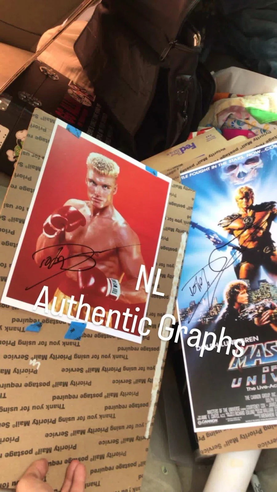 Dolph Lundgren — Dolph Lundgren Signed HE Man Masters of the Universe 11 x 17 Movie Poster, изображение 3
