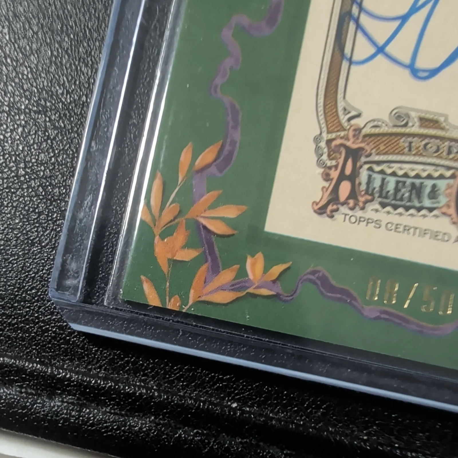 LESLEY ARFIN — LESLEY ARFIN 2025 TOPPS ALLEN & GINTER MINI FRAMED GREEN AUTO /50, image 5