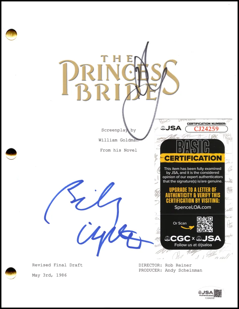 Billy Crystal, Mandy Patinkin — Mandy Patinkin Billy Crystal Signed Autograph The Princess Bride Script JSA COA, image 2