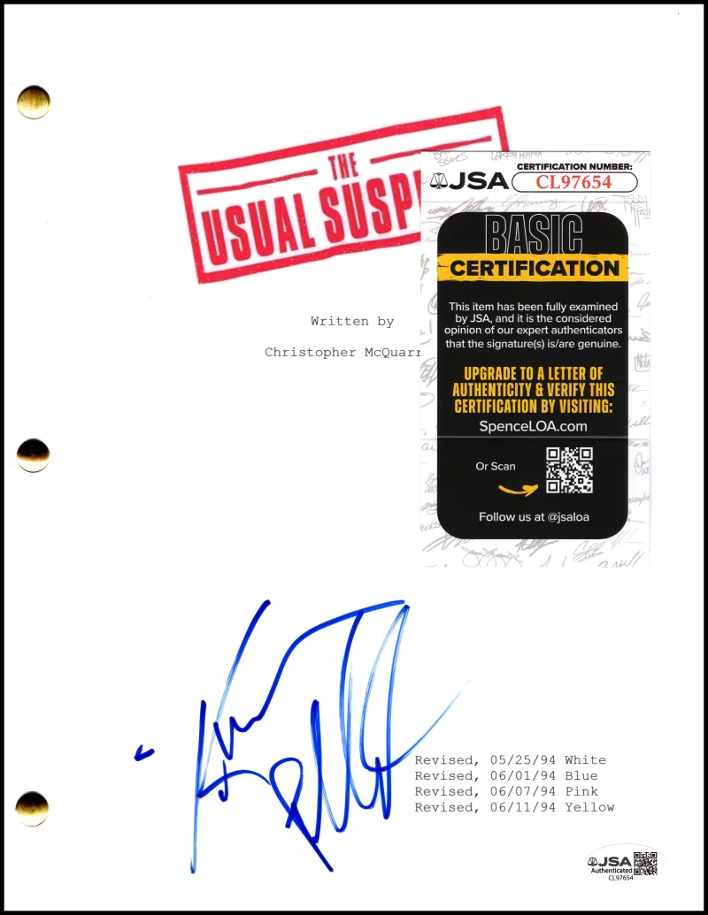 Kevin Pollak — Kevin Pollak Signed Autograph The Usual Suspects Movie Script Screenplay JSA COA, image 2