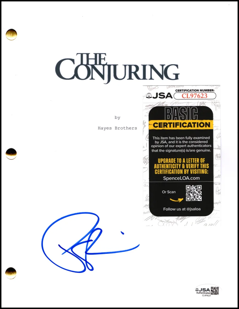 Patrick Wilson — Patrick Wilson Signed Autograph The Conjuring Movie Script Screenplay w/ JSA COA, image 2