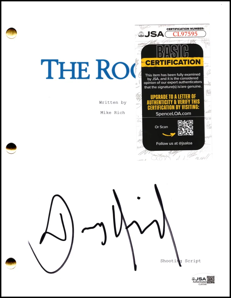 Dennis Quaid — Dennis Quaid Signed Autograph Jim Morris The Rookie Script Screenplay w/ JSA COA, image 2